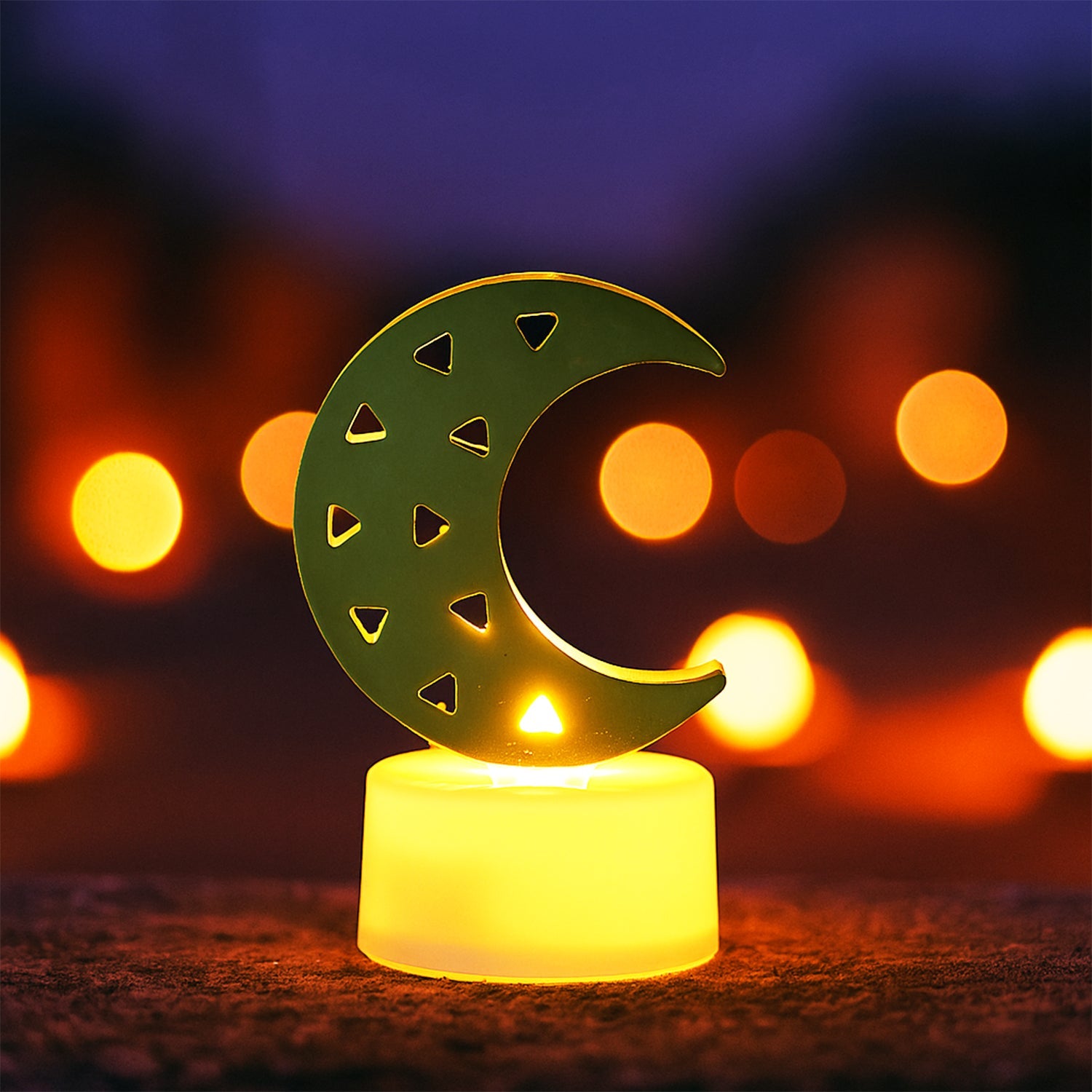 Decorative Moon Shaped Flameless LED Candles (12 Pc) Decorative Moon Shaped Flameless LED Candles (12 Pc)